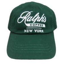 Polo Ralph Lauren Ralph's Coffee New York NYC Baseball Hat Cap Green NEW