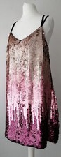 Red Herring, 10, Pink Gold Sequin Short Dress, Sleeveless, New With Tags