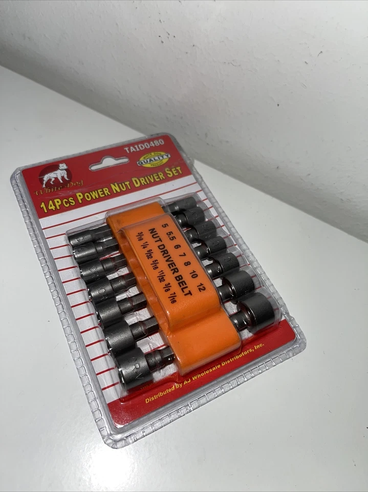 White Dog TAID0480 – 14Pcs Power Nut Driver Set - Image 3 of 3