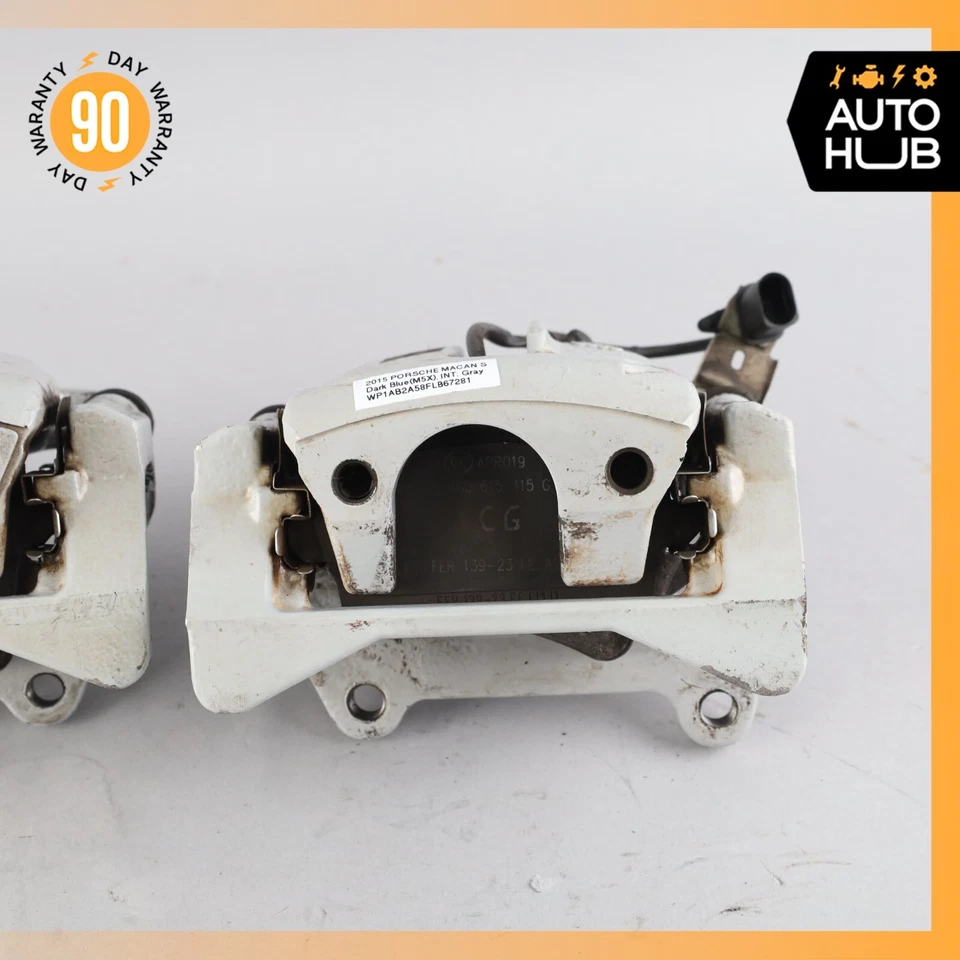 15-18 Porsche Macan S 95B Rear Brake Calipers Left & Right Set OEM - Image 3 of 4