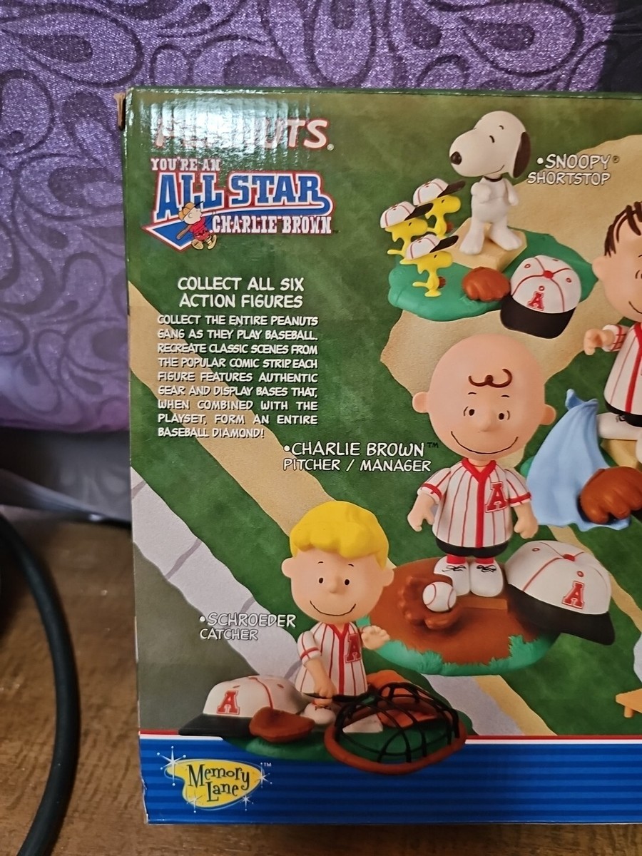 PEANUTS BASEBALL ALL STAR - DELUXE BLUE PLAYSET - LUCY PEANUTS BASEBALL ALL STAR - DELUXE BLUE PLAYSET - LUCY