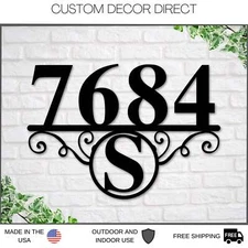 Address Sign, Address Numbers, Address Plaque, Metal house numbers, Personalized