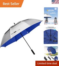 54/62/68/72/80 Inch Extra Large Golf Umbrella, Automatic Open Travel Rain Umb...