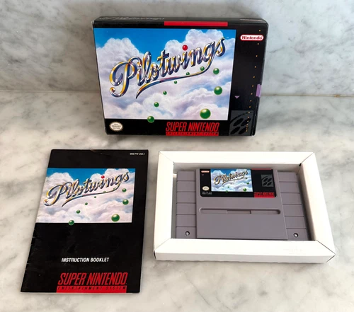 Super Nintendo Pilotwings Video Game SNES Complete CIB Minty Collector Box