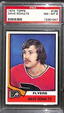 1974 TOPPS #196 DAVE SCHULTZ PSA 8 NM-MT 12351047 