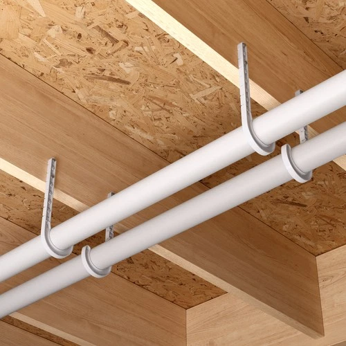 Jones Stephens J01400 4 X 7-1/2 ABS DWV J HOOK With NAIL - Picture 3 of 4