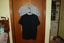 Hanes Tagless CREW-Neck Comfort Soft White T-shirts MEDIUM 3 BLACK 2 GRAY NEW