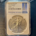 U.S. Mint 2022-W Burnished American Silver Eagle $1 NGC MS70 FDI 1 oz .999