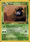 Gloom Uncommon Jungle 37/64 Grass 1st Edition Pokemon Card