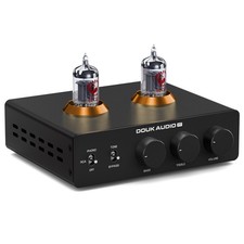 Douk Audio P7 MM Phono Stage Stereo Tube Preamplifier w/ High-Pass Filter