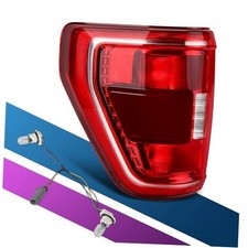 Tail Lights Compatible With 2021 Left Driver Side Bulbs Halogen w/Blind Spot
