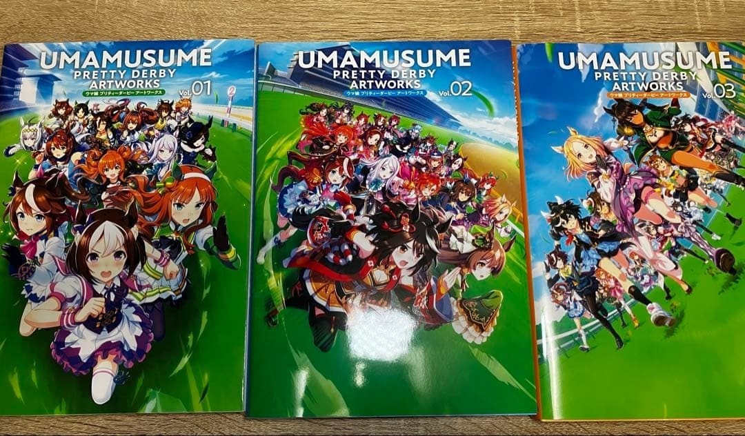 ウマ娘 プリティーダービー アートワークス 1-3 Uma Musume Pretty Derby Japanese Art Book Artworks Vol.1-3