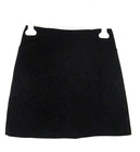 NWOT-CARLA ZAMPATTI-Black Mini Skirt-Lined-Washable-Pockets-Sz 6+