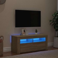 TV Schrank mit LED Lowboard Fernsehschrank Fernsehtisch Holzwerkstoff vidaXL