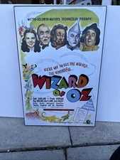 The Wizard of OZ Movie Poster 24"x36"x2" Picture Made Out Of Wood 