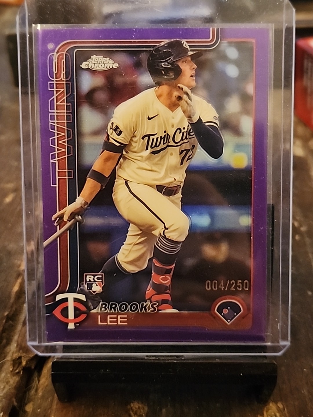 2025 Topps Chrome Baseball #234 Brooks Lee Purple /250