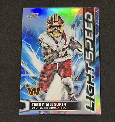 Topps 2025 Topps Chrome Light Speed LS-35 Terry McLaurin Commanders