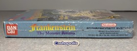 Frankenstein The Monster Returns (Nintendo NES) Complete Box CIB Authentic Rare