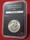 1956 GENUINE UNCIRCULATED FRANKLIN 90% SILVER HALF DOLLAR             #MF-2729