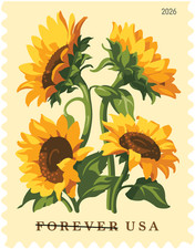#6067 2026 Sunflowers - MNH (After March 14)