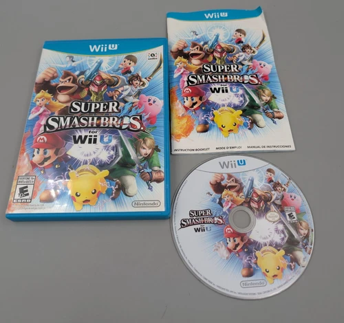 Super Smash Bros. for WiiU (Nintendo Wii U) Complete with Manual, Game, and Case