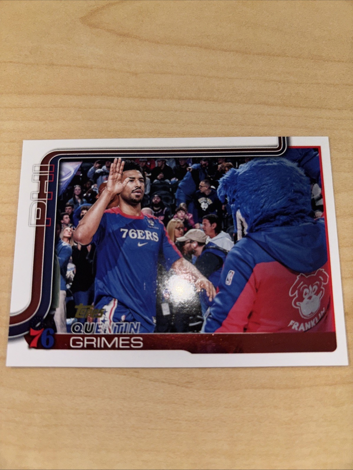 2025-26 Topps Golden Mirror Image Variation #25 Quentin Grimes SSP 76ERS