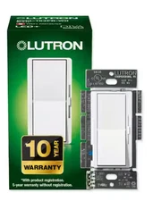 Lutron Diva LED+ dimmer switch for 1 way/3 way DVCL-153PR-WH *LOT of 2 NEW*