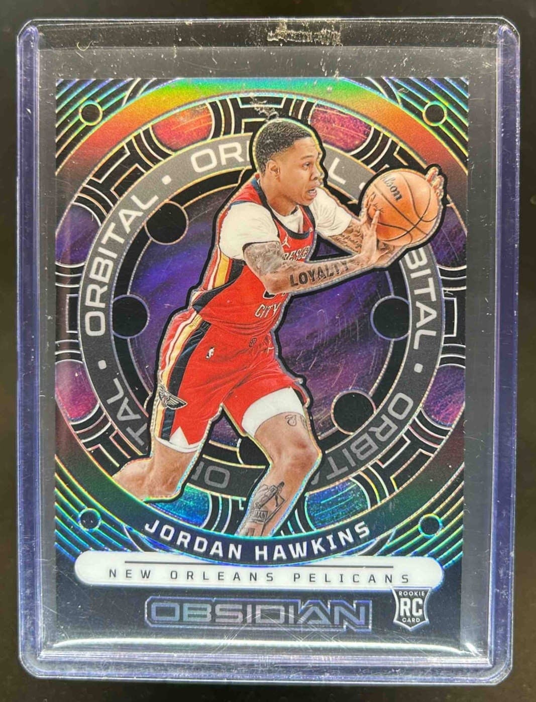 2023-24 Obsidian Jordan Hawkins Orbital RC Rookie #25/99 Pelicans