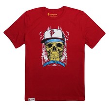 Spyderpunk Bandit Tee - Fire Red Cotton T-Shirt Made in USA Available S - 3XL