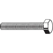 Zoro Select Grade 2, 1/4"-20 Hex Head Ca