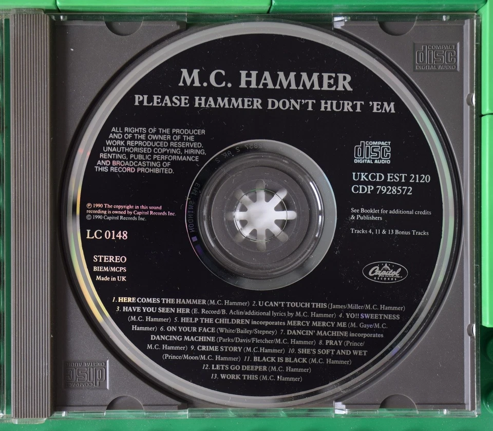 MC Hammer - Please Hammer Don't Hurt 'Em - Capitol Records - CD - Bild 3 von 4