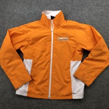 Tennessee Volunteers Jacket Womens Small Orange White NCAA Football Red Oak