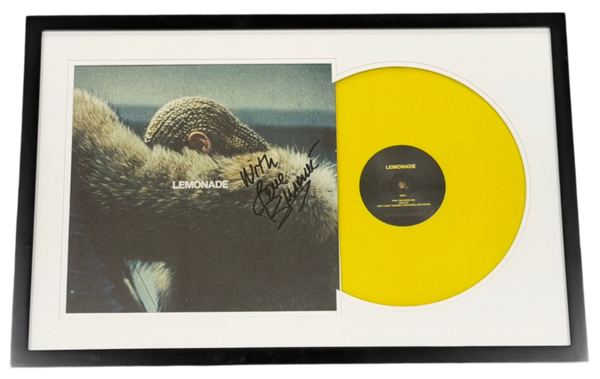 Beyoncé Signed Lemonade Framed Vinyl LP Album Authentic Autograph