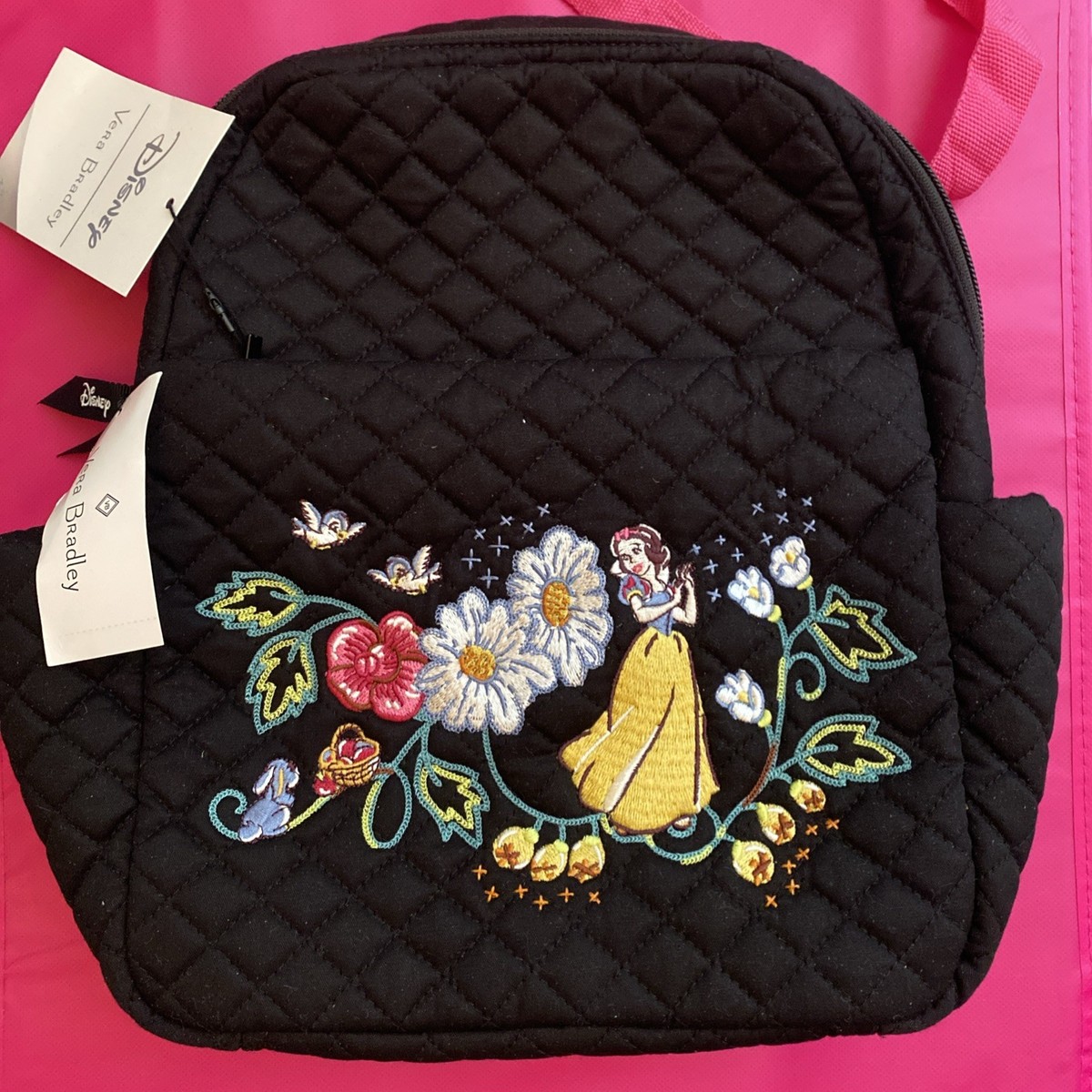 New Nwt 100th Vera Bradley Disney Embroidered Snow White Small