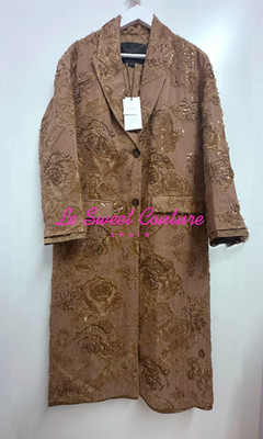 ZARA WOMAN FW25 EMBROIDERED LONG COAT ZW COLLECTION LIMITED EDITION 3736/253/637