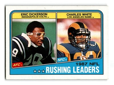 Eric Dickerson 1988 Topps Rushing Leaders #217 Rams NM-MINT