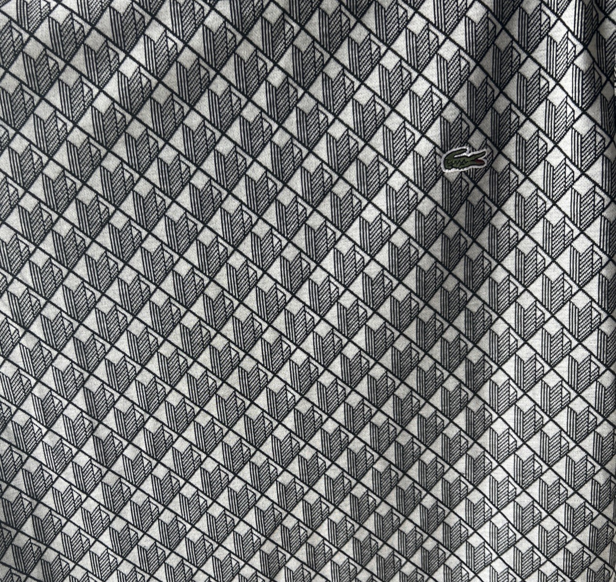 NWOT Lacoste Men’s Matching Set Shirt XL  Shorts XL 32 - 40 Black White Tennis thumbnail 2