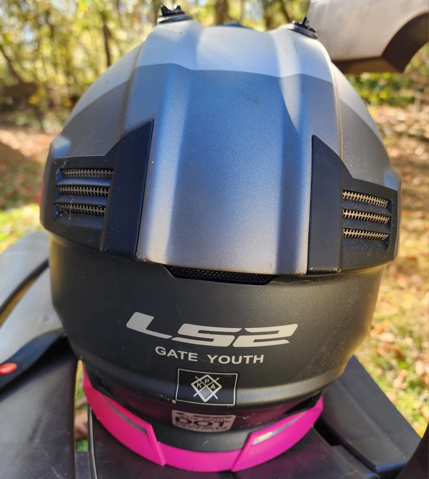 CASCO MOTO JUVENIL LS2 GATE ROSA Talla M Juvenil Mediano (53-54CM) Foto 3 de 4