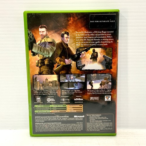 Return To Castle Wolfenstein + Manual - Xbox Original - Probado y funcionando - Imagen 2 de 4