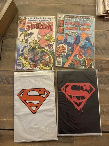 Vintage Comic Lot Marvel DC Star Wars Thor Spider-Man Flash Shadow Mickey Mantle