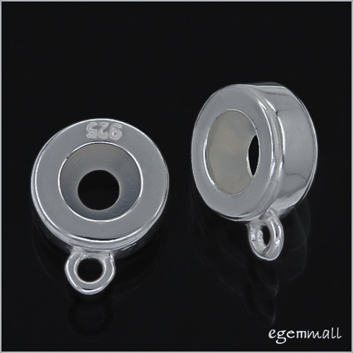 1PC Sterling Silver European Charm Connector Stopper / Spacer Bead #97231 - Picture 1 of 1