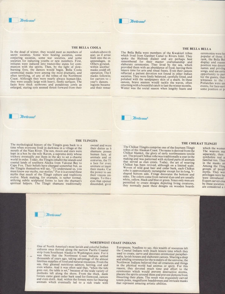 1980 INDIAN MASKS Sc 1834 to 1837 1837a native american FDCs Fleetwood set of 5 - Image 3 of 3