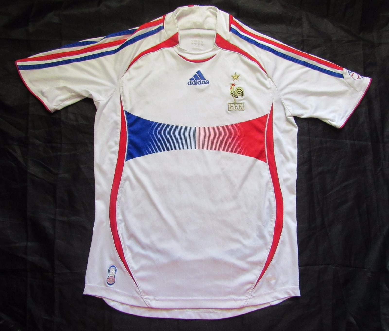 FRANCE Final World Cup Germany 2006 away Shirt jersey ADIDAS Tricolores