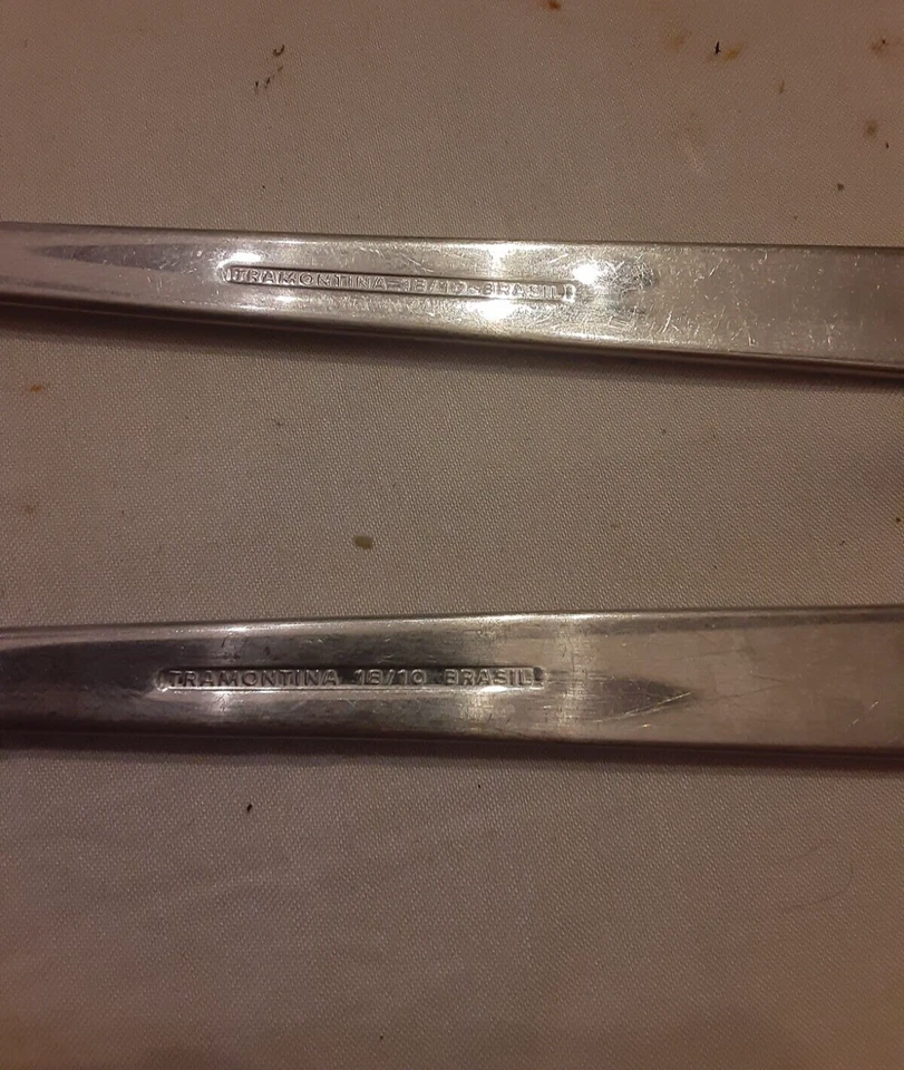 lote de 2 horquillas Tramontina 18/10 Brasil, buenas Foto 3 de 3