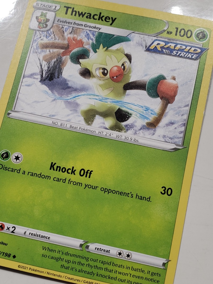 Thwackey 017/198 NM - B1G1F - Chilling Reign Pokemon Card $2