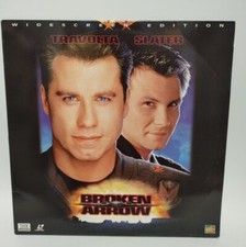 John Travolta Christian Slater BROKEN ARROW Fox Widescreen LaserDisc