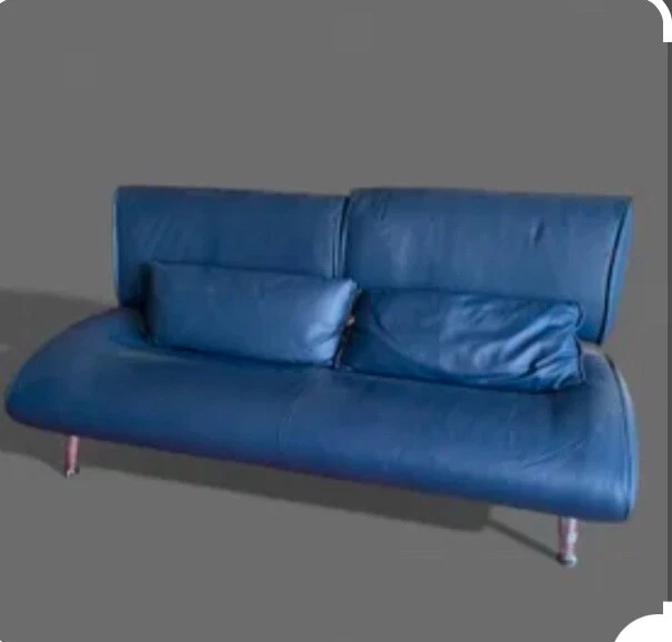 Canapé en cuir STEINER PARIS du design Bernard Masson (livrable) - Photo 1/3