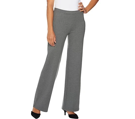 Nuevo $79 H by Halston 0P-2P Pull-On VIP PONTE Tejido Pierna Ancha Pull On Pantalones de Vestir Foto 3 de 3