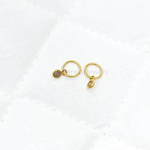 Natural Brown Diamond Solid 14k &18K Gold Christmas Gift Women Charms Pendant - Picture 2 of 9