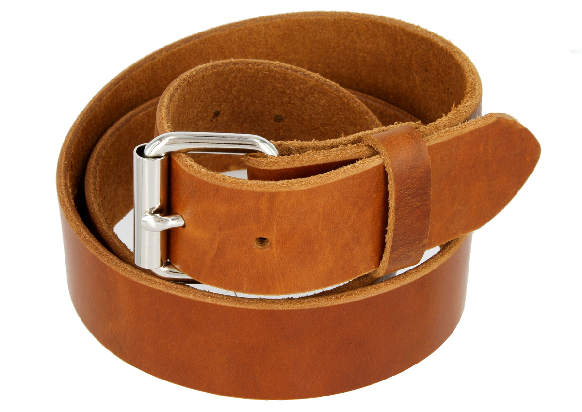 Men's Full Grain One Piece Heavy Duty Leather Gun Belt 11/2" Wide Made